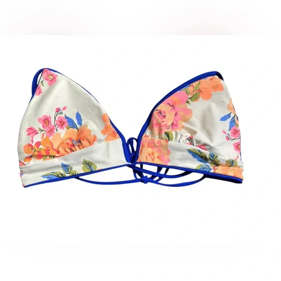 MAAJI reversible V front tie back adjustable straps bikini swim top size L NWT - Picture 6 of 7